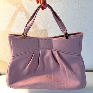 Kate Spade Handbag Purse Pink Mattie Street Amelie Pink Leather Satchel